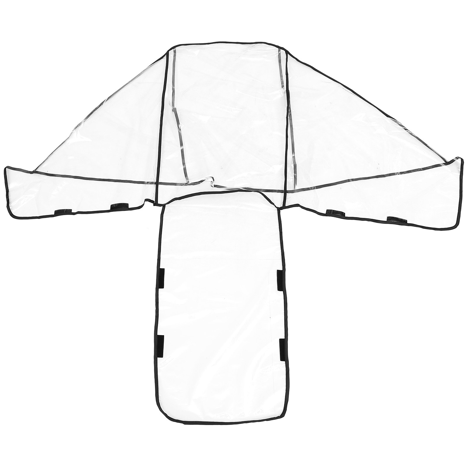 Stroller Rain Cover - ダブルベビーカー用レインカバー、大判、汎用タイプ、EVA素材、防水・防風、前後席用、赤ちゃん用。