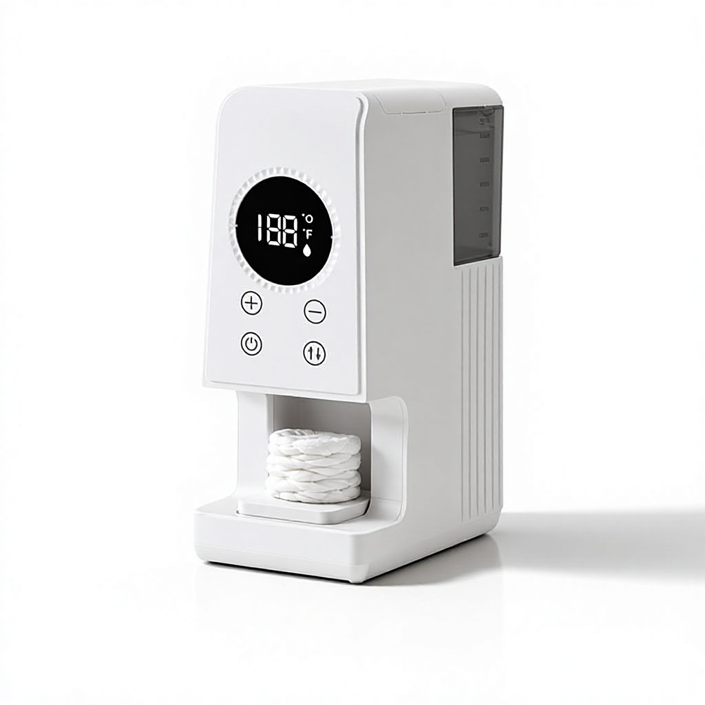 Baby Wipe Warmer - 国境を越えた圧縮タオルウォーマー 新型スマートワイヤレス充電 自動供給 ベビーワイプ タオルヒーター 使い捨てタオル