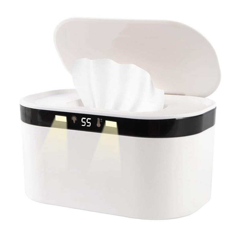 Baby Wipe Warmer - ABTI-ウェットワイプ ベビーワイプウォーマー 5つの温度制御モード ベビーの快適さのためのデュアルヒート機能