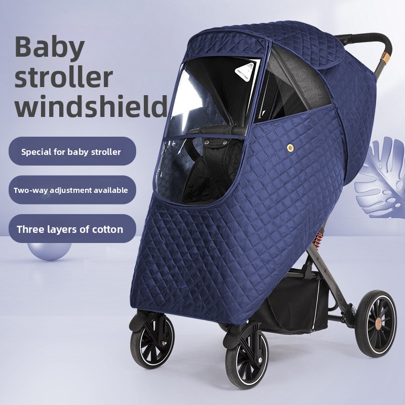 Stroller Rain Cover - ユニバーサルベビーカーレインカバー：幼児用ベビーカー/傘型ベビーカー用防風・防水シールド、全方位保護