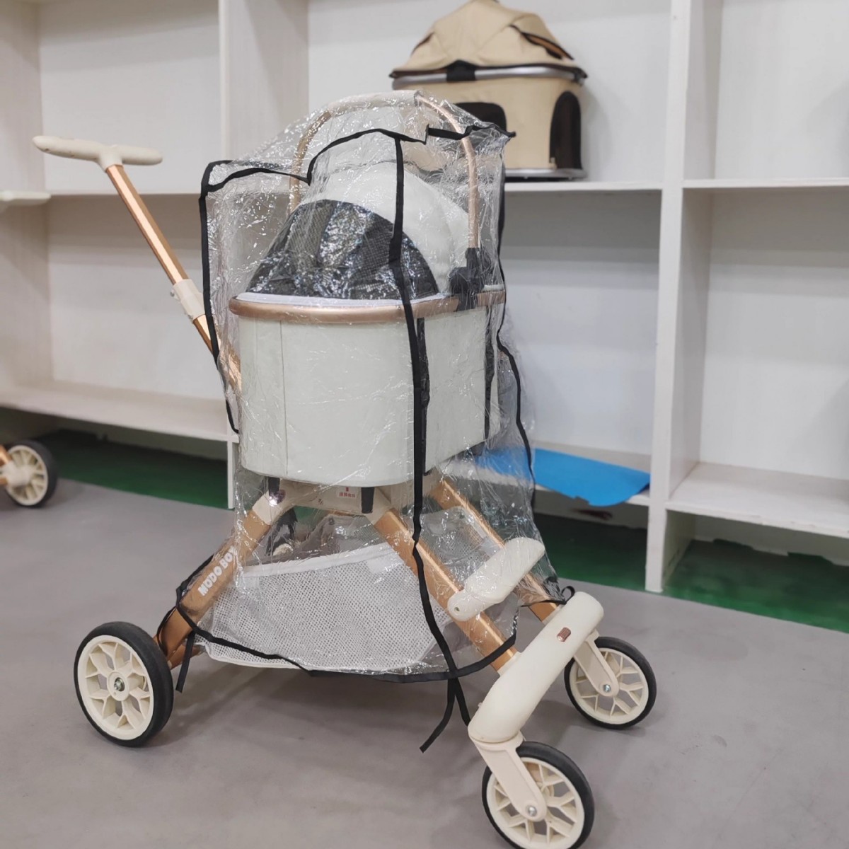 ユニバーサルペットベビーカー用レインカバー 防水カーテン サ - Stroller Rain Cover のレビューと価格