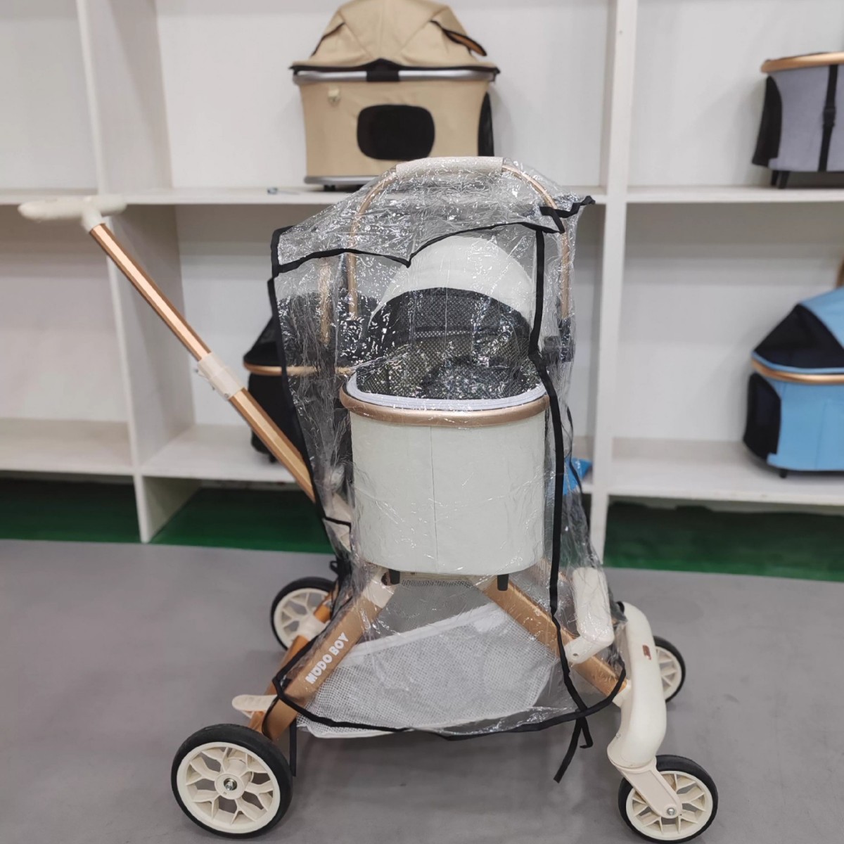 ユニバーサルペットベビーカー用レインカバー 防水カーテン サ - Stroller Rain Cover のレビューと価格