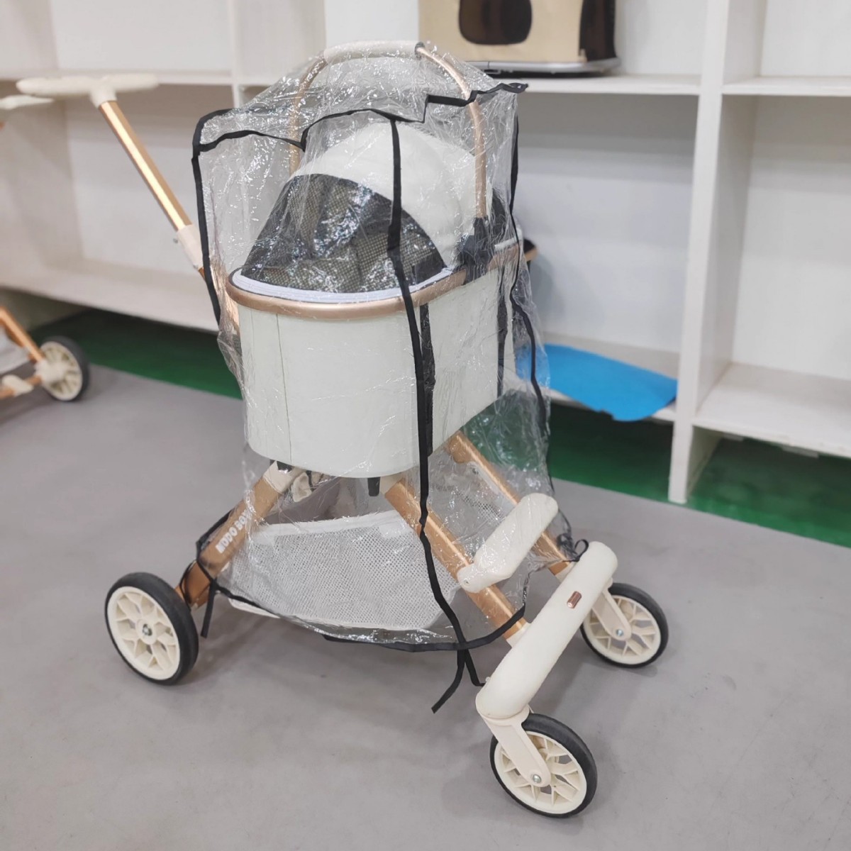 ユニバーサルペットベビーカー用レインカバー 防水カーテン サ - Stroller Rain Cover のレビューと価格