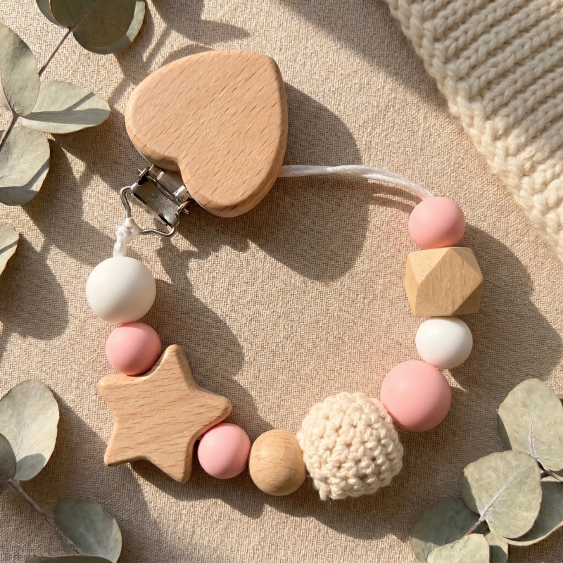 パーソナライズされたベビーおしゃぶりクリップチェーン カスタ - Baby Teethers のレビューと価格