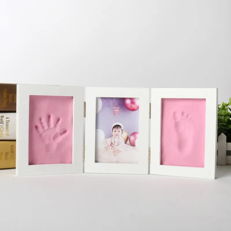 生まれたばかりの赤ちゃんのハンドルと足跡のフォトフレーム,粘 - Baby Products Kit For Newborn のレビューと価格
