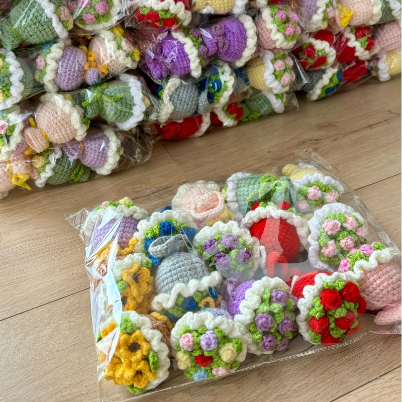 15 パック手編みブーケ完成品かわいいフルシェイプ結婚式の装 - Baby Products Gift Pack のレビューと価格