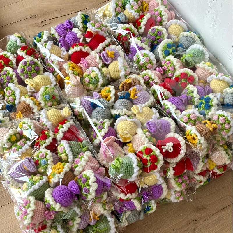 15 パック手編みブーケ完成品かわいいフルシェイプ結婚式の装 - Baby Products Gift Pack のレビューと価格