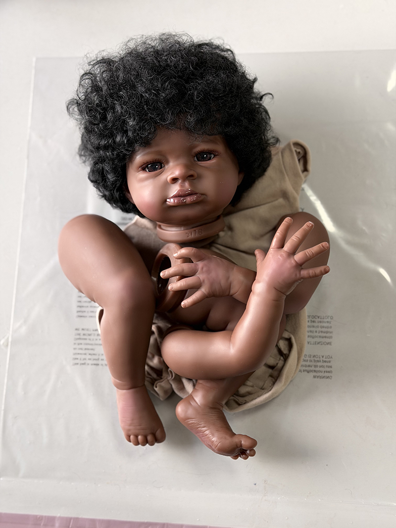 48CM手描きダークスキンリボーンベイビー ラニー 未組み立 - Baby Products Kit For Newborn のレビューと価格
