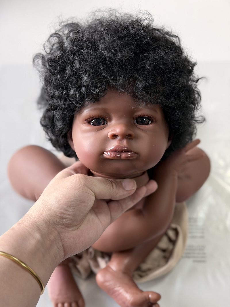 48CM手描きダークスキンリボーンベイビー ラニー 未組み立 - Baby Products Kit For Newborn のレビューと価格