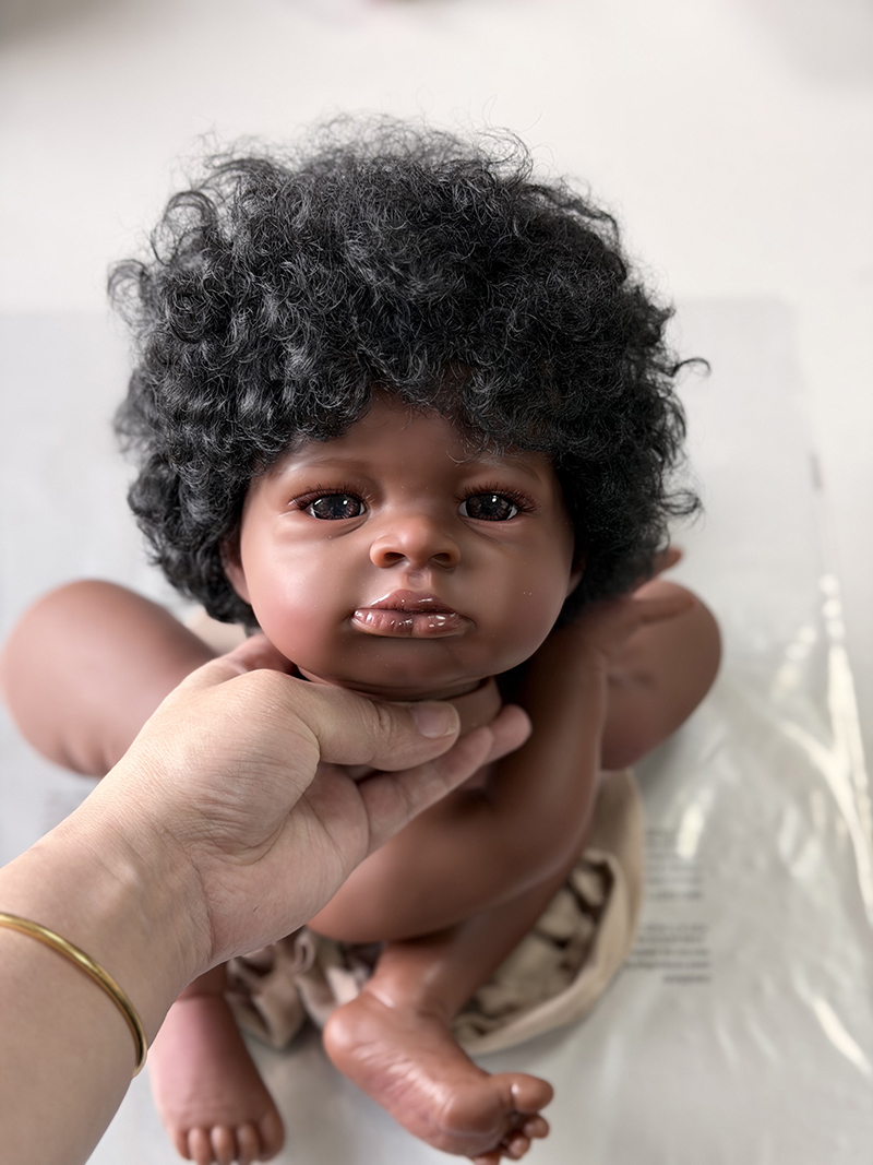 48CM手描きダークスキンリボーンベイビー ラニー 未組み立 - Baby Products Kit For Newborn のレビューと価格