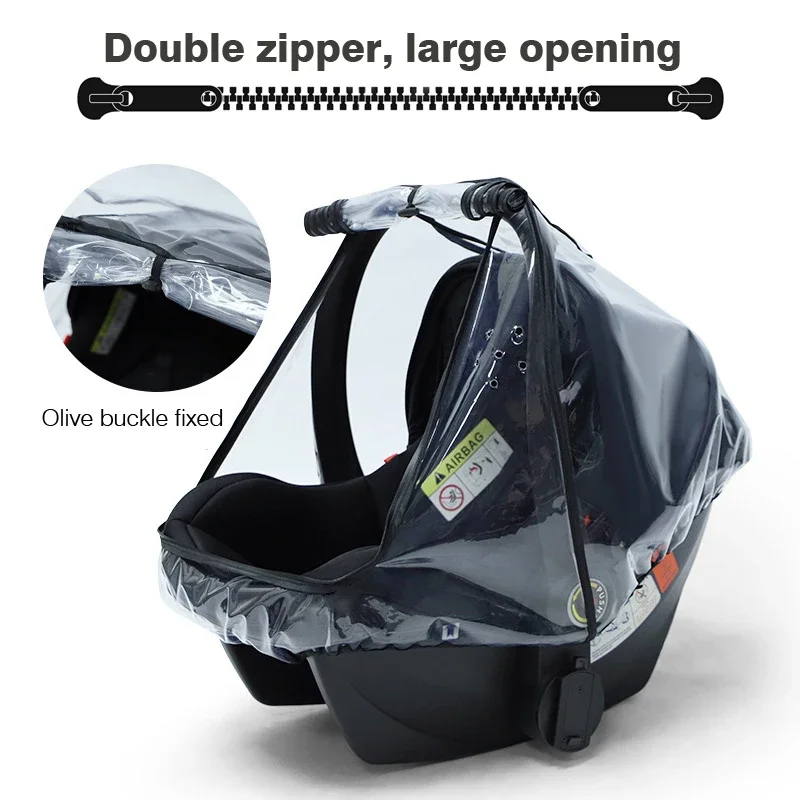 ベビーカートバスケットレインカバー防風ベビーカーカバー防塵透 - Stroller Rain Cover のレビューと価格