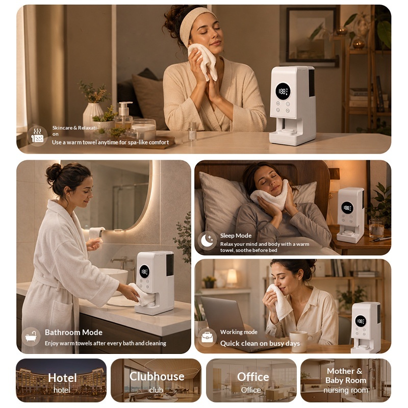 国境を越えた圧縮タオルウォーマー 新型スマートワイヤレス充電 - Baby Wipe Warmer のレビューと価格