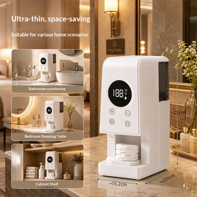 国境を越えた圧縮タオルウォーマー 新型スマートワイヤレス充電 - Baby Wipe Warmer のレビューと価格