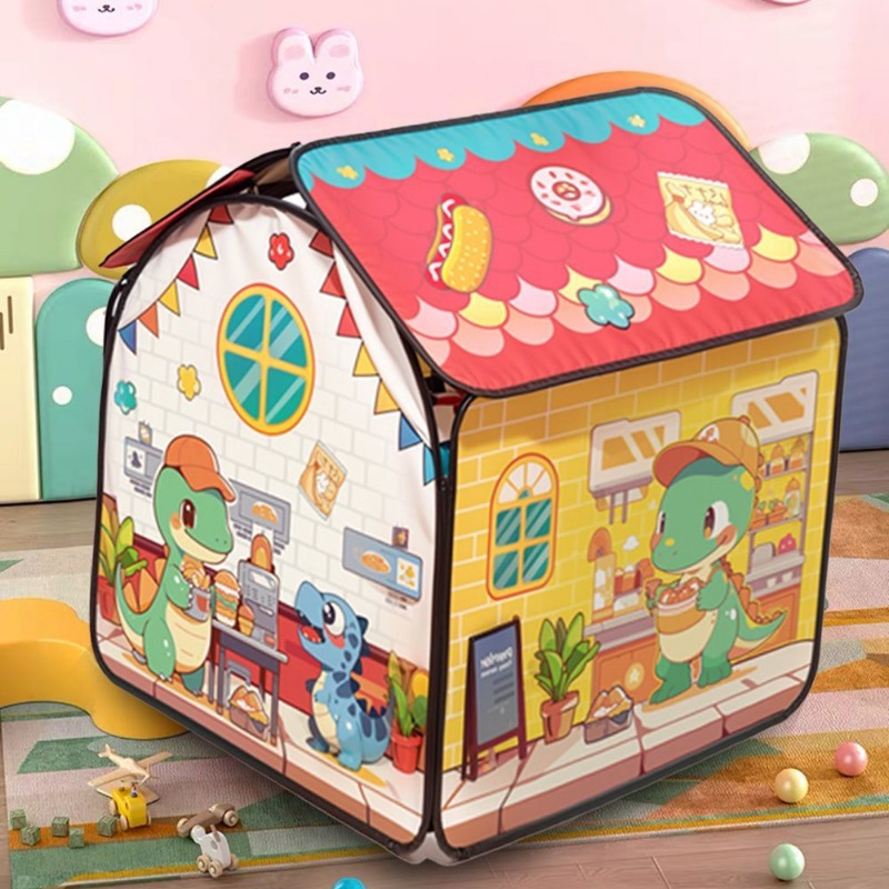 子供用室内アイスクリームカートテントおもちゃプレイハウスプリ - Baby Products Cream のレビューと価格