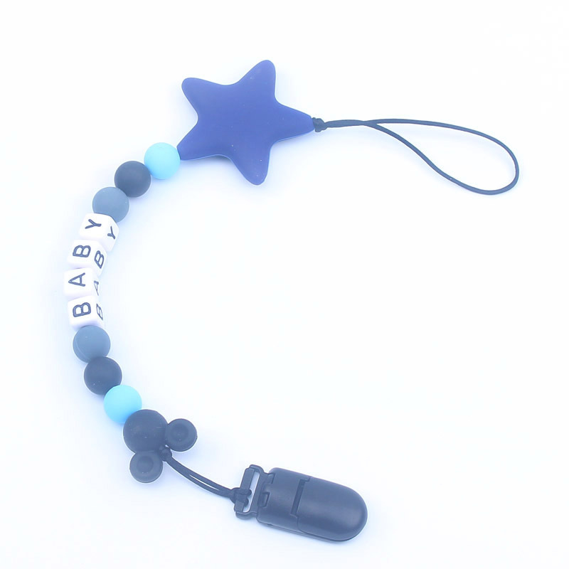 赤ちゃんのおしゃぶりクリップ,レタリング付きの英語の文字が付 - Baby Teethers のレビューと価格