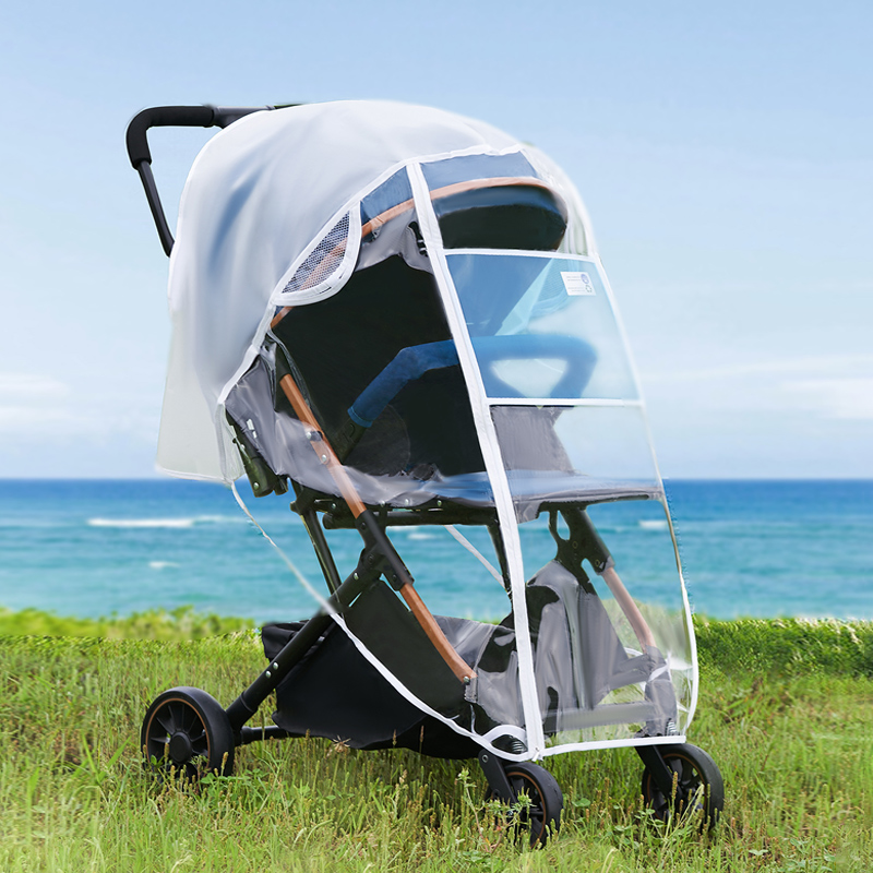 ユニバーサルベビーカーレインカバー、クリアアイシールド付き、 - Stroller Rain Cover のレビューと価格