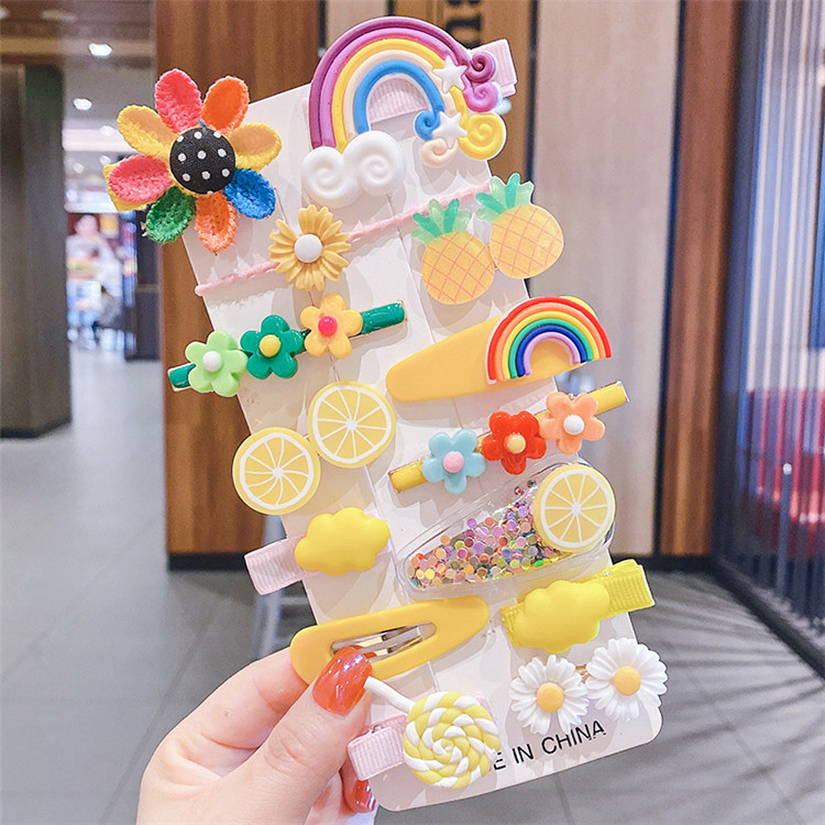 女の子用ヘアクリップセット,漫画,アイスクリーム,かわいい, - Baby Products Lotion のレビューと価格