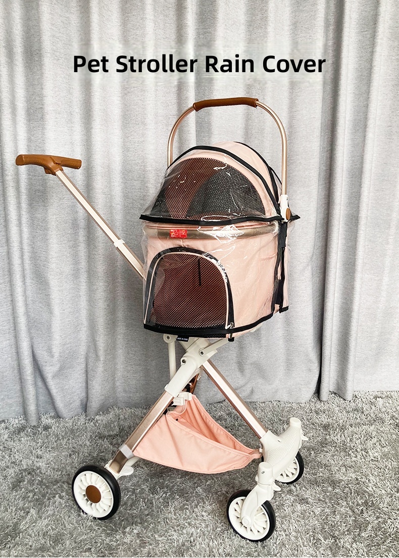 ペット用ベビーカーレインカバー、透明EVA防水防風犬用ベビー - Stroller Rain Cover のレビューと価格