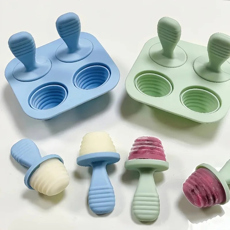 BPAフリーのシリコン製アイスキャンディー型、6個入り自家製 - Baby Products Cream のレビューと価格