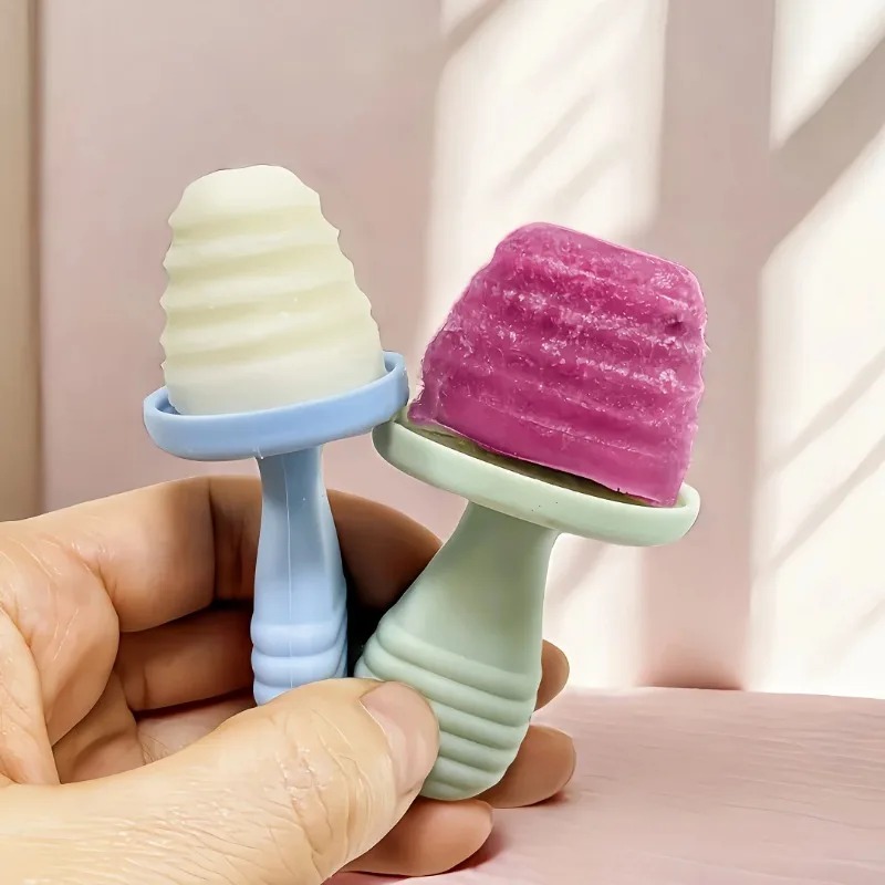 BPAフリーのシリコン製アイスキャンディー型、6個入り自家製 - Baby Products Cream のレビューと価格