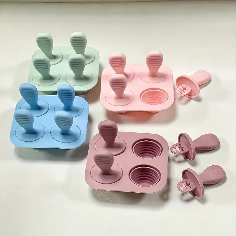 BPAフリーのシリコン製アイスキャンディー型、6個入り自家製 - Baby Products Cream のレビューと価格