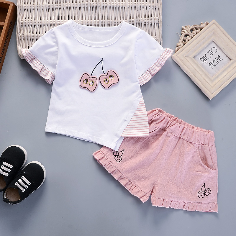 子供用Tシャツとパンツのセット,アイスクリームプリントの漫画 - Baby Products Lotion のレビューと価格