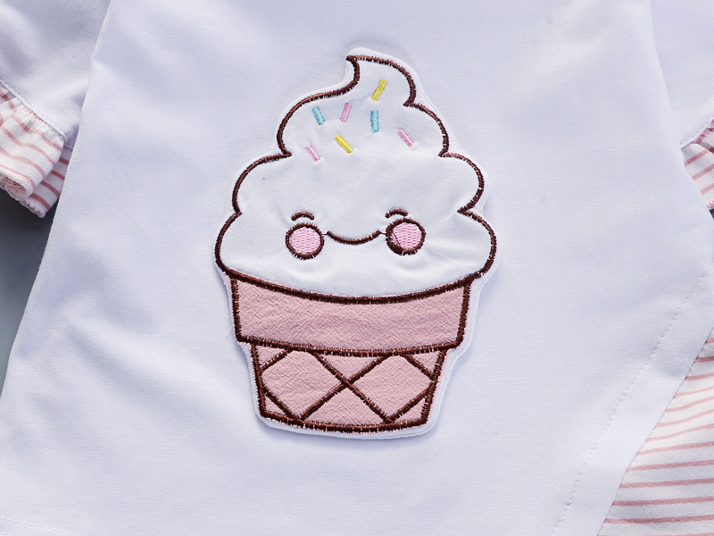 子供用Tシャツとパンツのセット,アイスクリームプリントの漫画 - Baby Products Lotion のレビューと価格