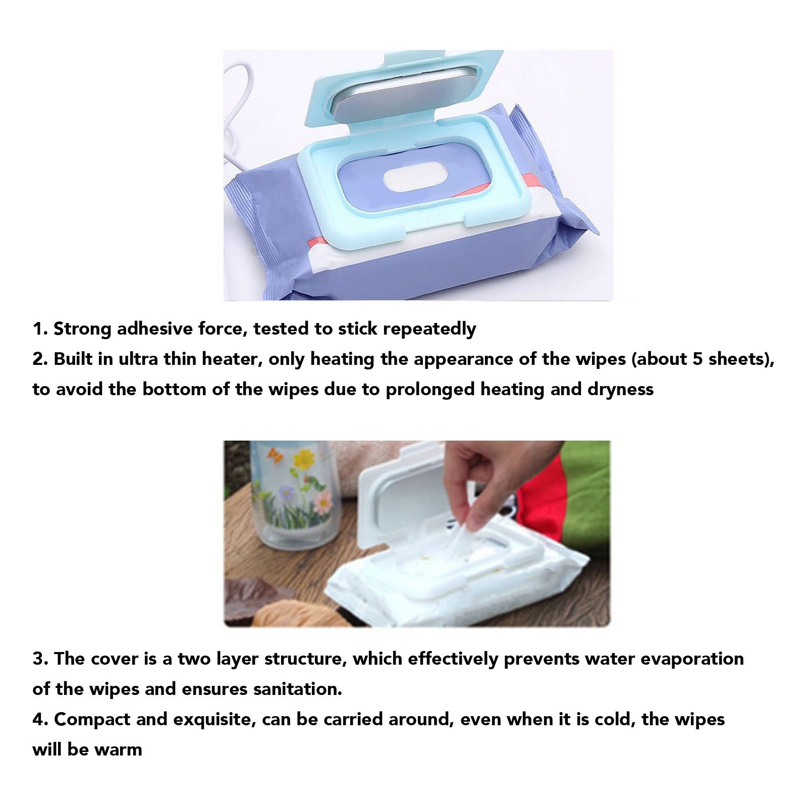 赤ちゃん用ウェットティッシュウォーマー。一定温度を保ち、持ち - Baby Wipe Warmer のレビューと価格