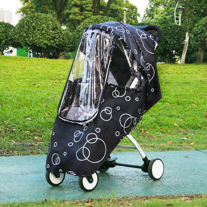 ユニバーサルベビーカーレインカバーウェザーシールドカートフロ - Stroller Rain Cover のレビューと価格