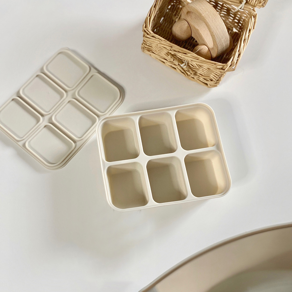 ベビーアイスキューブトレイ シリコン製 蓋付き 柔軟な製氷型 - Baby Products Cream のレビューと価格