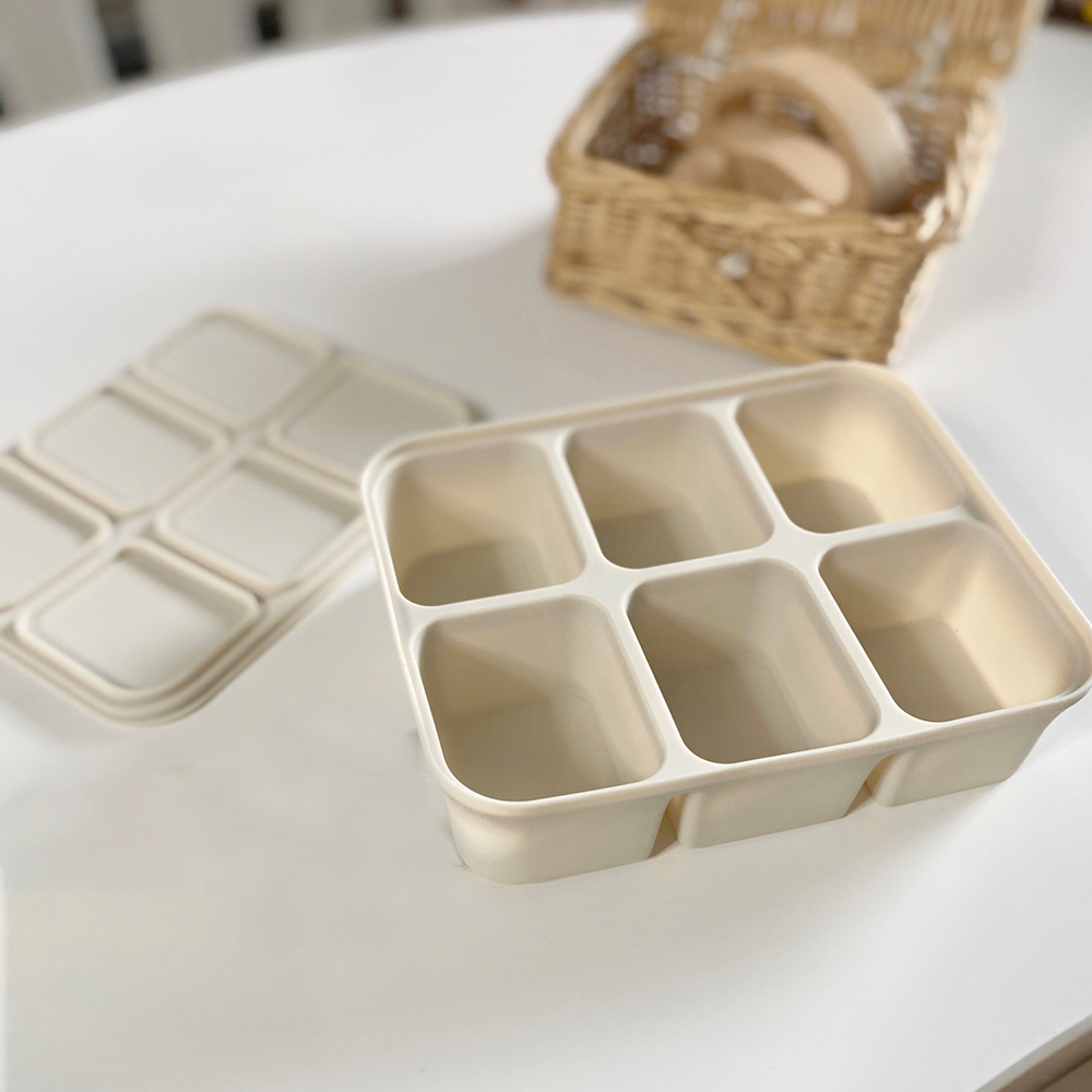 ベビーアイスキューブトレイ シリコン製 蓋付き 柔軟な製氷型 - Baby Products Cream のレビューと価格