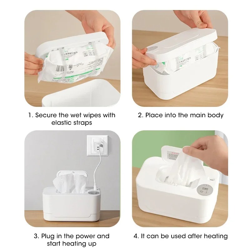 ポータブルトラベルベビーワイプウォーマーUSB充電式ウェット - Baby Wipe Warmer のレビューと価格