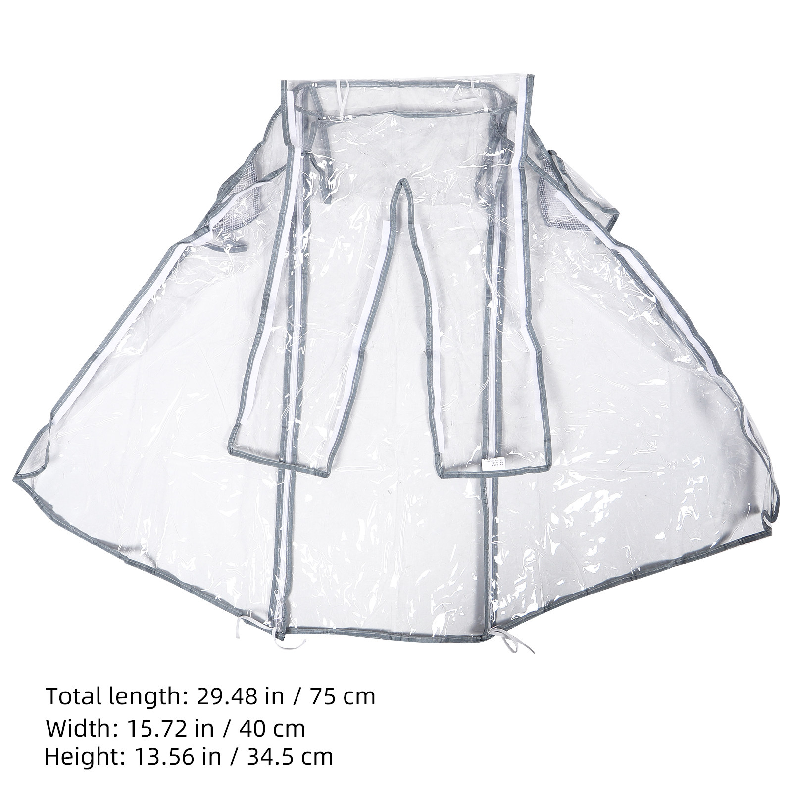 エヴァ製ベビーカー用レインカバー。透明で防風性があり、保護性 - Stroller Rain Cover のレビューと価格